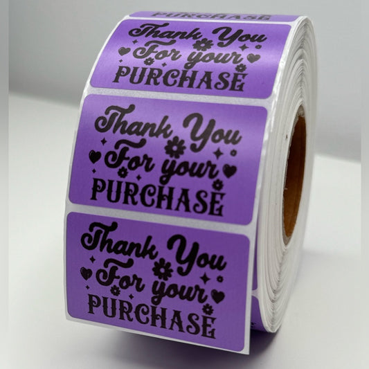 THANK YOU FOR YOUR PURCHASE STICKERS 2"
