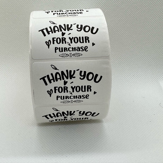 Thank you for your purchase Label Stickers 2"