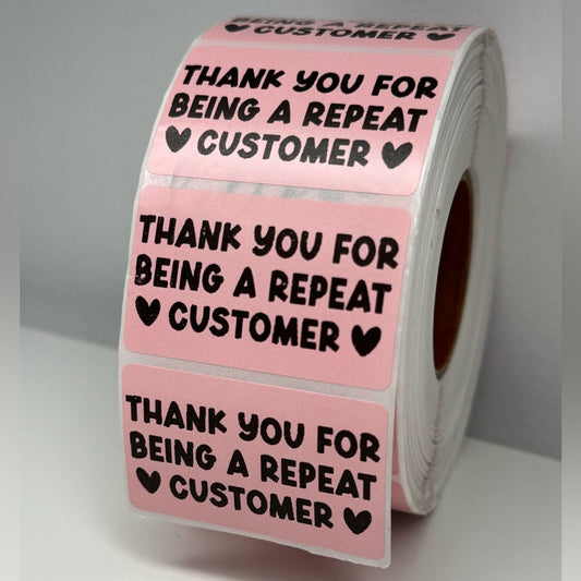 "Repeat Customers Arethe Best!" stickers 100pcs | shipping supplies new