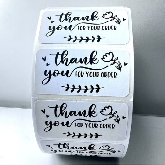 Thank you for your order 2in sticker label